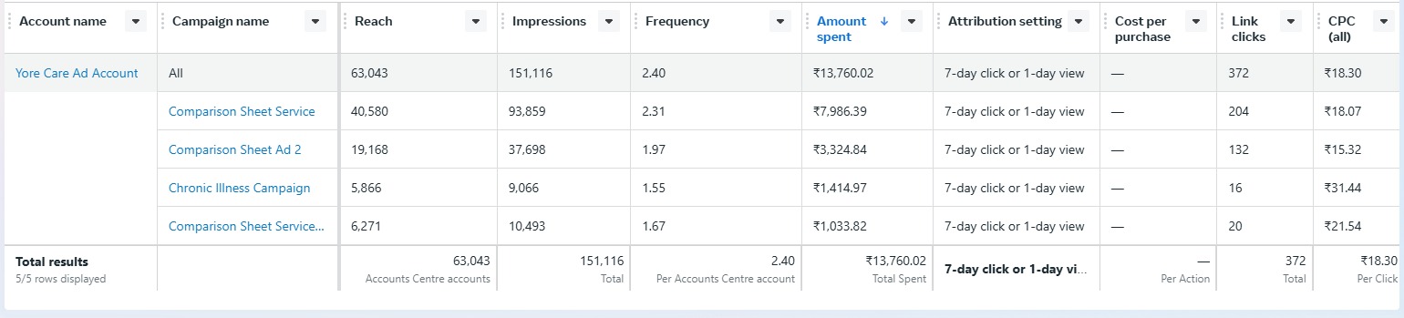 Lead Generation Campaign Results